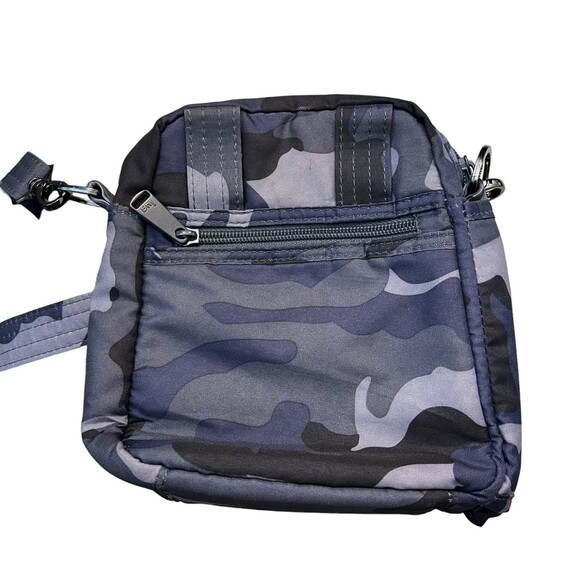 Lug Infinity Collection Can Can Blue Camo Camouflage Cross Body Purse - Picture 5 of 5